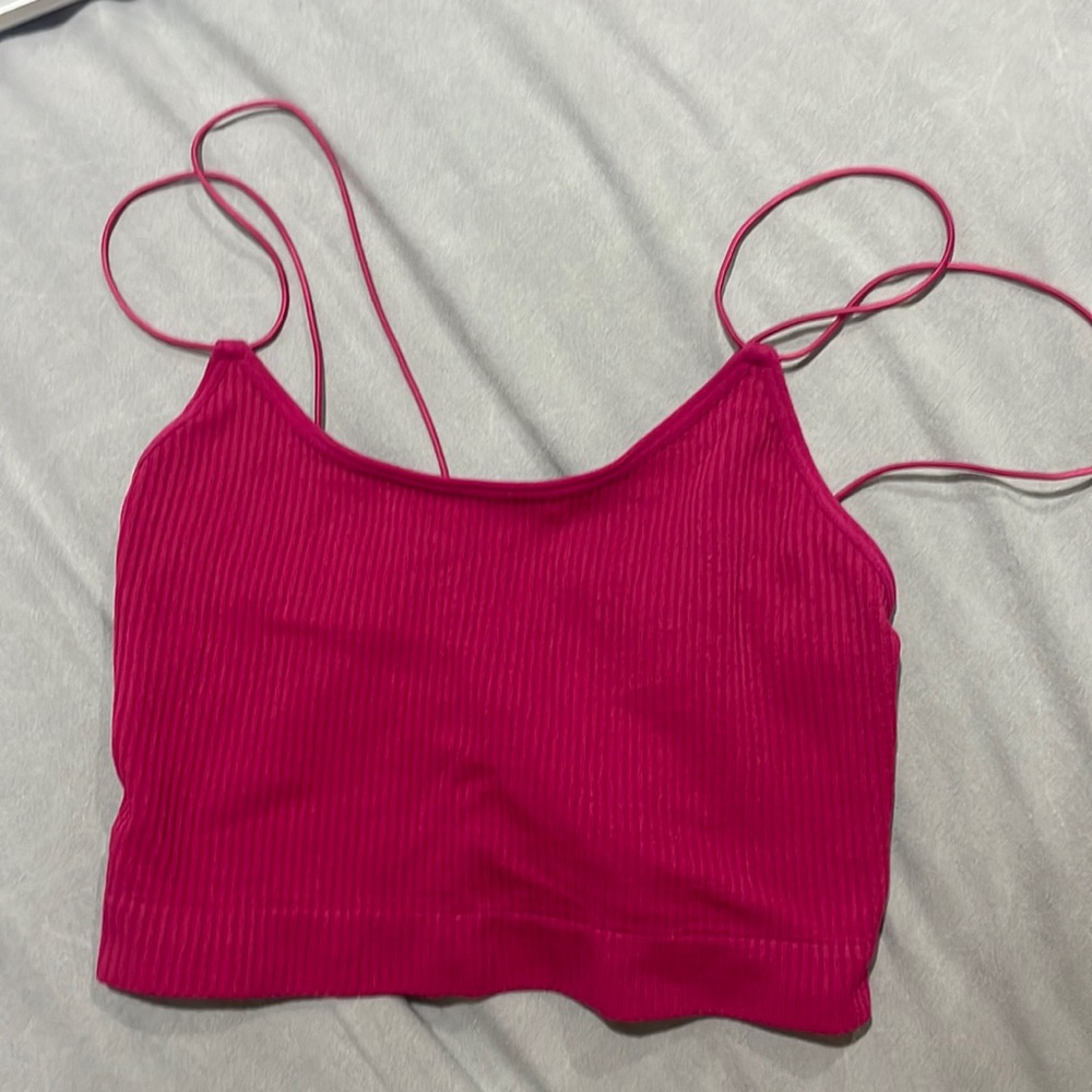 Dark purple kinda pink crop top